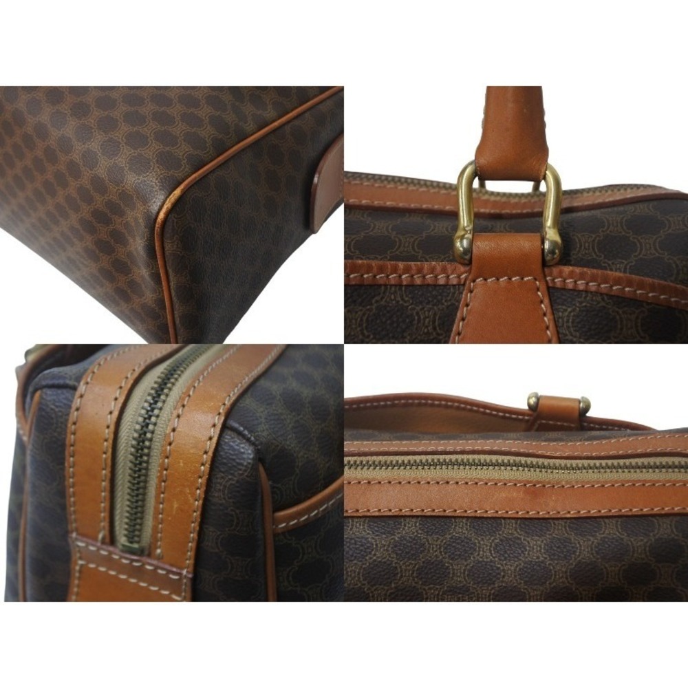 Celine handbag brown leather macadam Triomphe - Picture 7 of 8